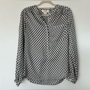 EUC Joe Fresh Long Sleeve Button‎ Down Satin Women’s Blouse S/P